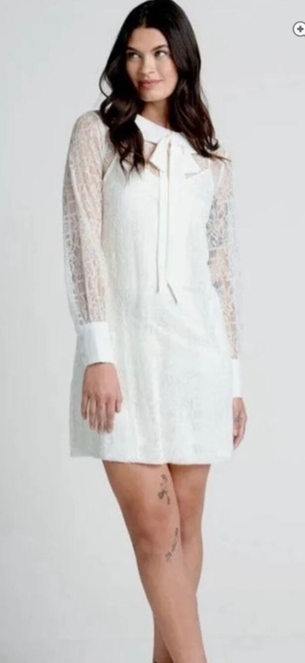Modcloth Honey Moon Maven  Lace Overlay Shift Dress S NWT